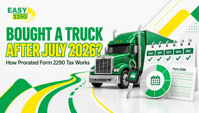 Bought a Truck After July 2026? How Prorated Form 2290 Tax Works