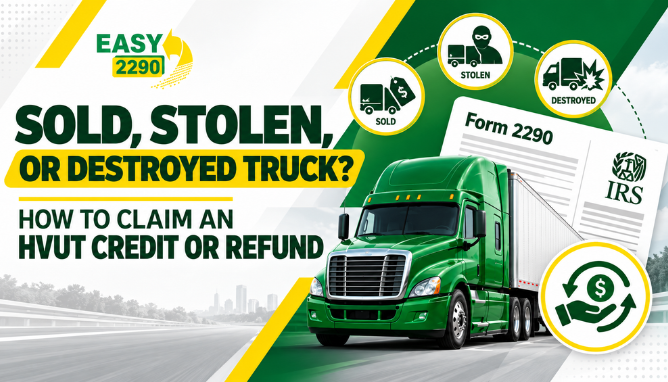 Sold, Stolen, or Destroyed Truck? How to Claim an HVUT Credit or Refund