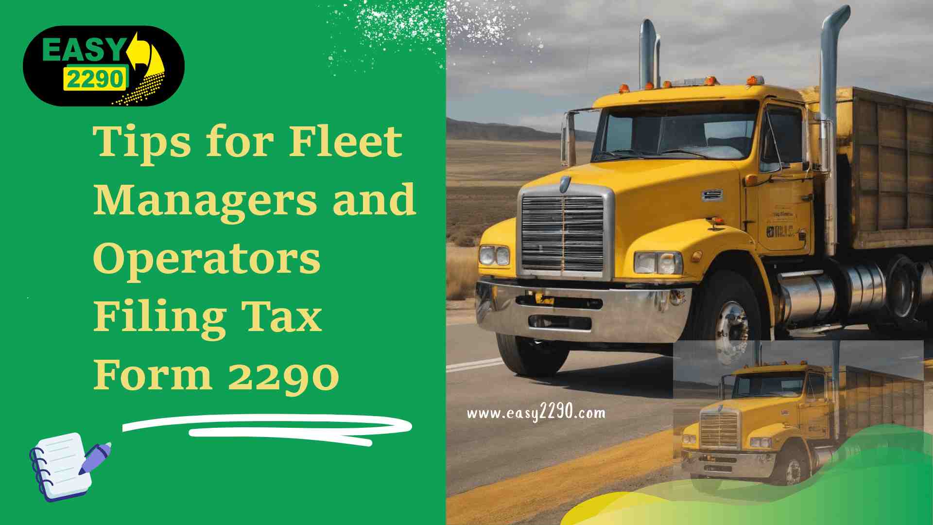 Tips for Fleet Managers and Operators Filing Tax Form 2290